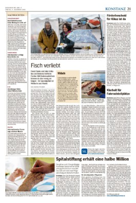 Zeitungsausschnitt aus dem Südkurier mit dem Titel 