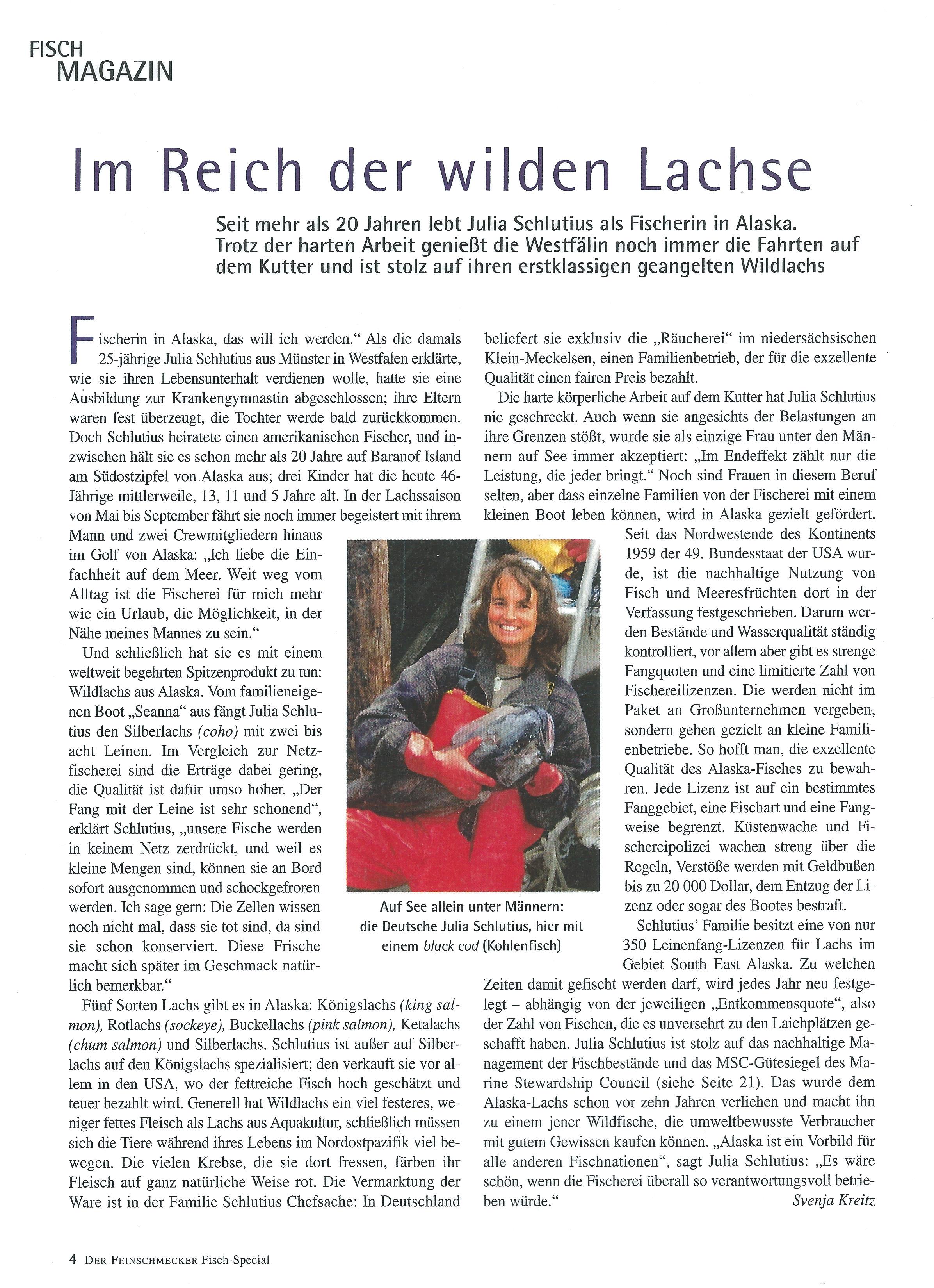 Artikel aus dem Fisch Magazin zum Thema 